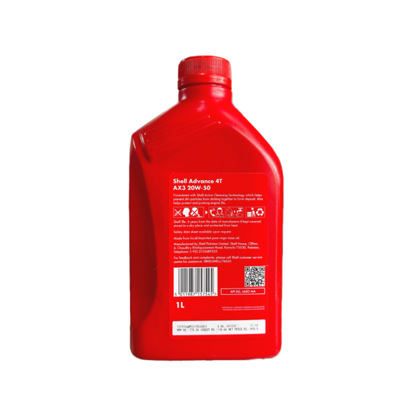 Shell Advance 4T AX3 20w50 - Image 3