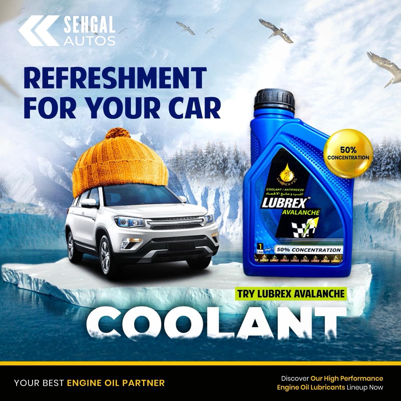 Lubrex Avalance Antifreeze Coolant 1L